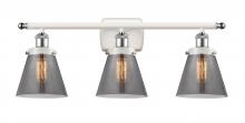 Innovations Lighting 916-3W-WPC-G63 - Small Cone 3 Light Bath Vanity Light