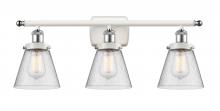 Innovations Lighting 916-3W-WPC-G64 - Small Cone 3 Light Bath Vanity Light