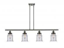 Innovations Lighting 916-4I-OB-G184 - Canton - 4 Light - 48 inch - Oil Rubbed Bronze - Stem Hung - Island Light