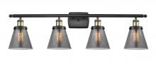 Innovations Lighting 916-4W-BAB-G63 - Small Cone 4 Light Bath Vanity Light