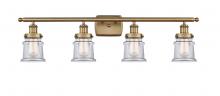 Innovations Lighting 916-4W-BB-G182S - Canton - 4 Light - 36 inch - Brushed Brass - Bath Vanity Light