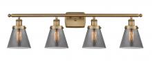 Innovations Lighting 916-4W-BB-G63 - Small Cone 4 Light Bath Vanity Light