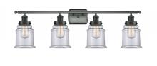  916-4W-BK-G182 - Canton - 4 Light - 36 inch - Matte Black - Bath Vanity Light