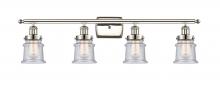 Innovations Lighting 916-4W-PN-G184S - Canton - 4 Light - 36 inch - Polished Nickel - Bath Vanity Light