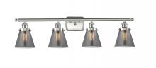 Innovations Lighting 916-4W-SN-G63 - Small Cone 4 Light Bath Vanity Light