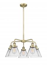 Innovations Lighting 916-5CR-AB-G42 - Cone Antique Brass Chandelier