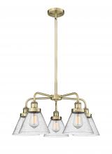 Innovations Lighting 916-5CR-AB-G44 - Cone Antique Brass Chandelier