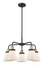 Innovations Lighting 916-5CR-BAB-G61 - Cone Black Antique Brass Chandelier