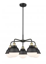 Innovations Lighting 916-5CR-BAB-HFS-61-BK - Ballston Urban - 5 Light - 26 inch - Black Antique Brass - Chandelier