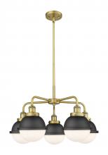 Innovations Lighting 916-5CR-BB-HFS-61-BK - Ballston Urban - 5 Light - 26 inch - Brushed Brass - Chandelier