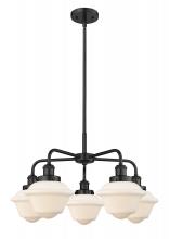  916-5CR-BK-G531 - Oxford - 5 Light - 26 inch - Matte Black - Chandelier