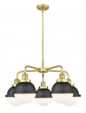 Innovations Lighting 916-5CR-SG-HFS-61-BK - Ballston Urban - 5 Light - 26 inch - Satin Gold - Chandelier