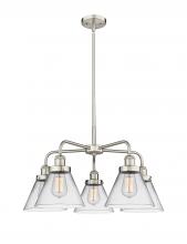 Innovations Lighting 916-5CR-SN-G42 - Cone - 5 Light - 26 inch - Satin Nickel - Chandelier