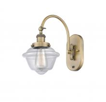  918-1W-BB-G532 - Oxford - 1 Light - 8 inch - Brushed Brass - Sconce