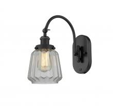 Innovations Lighting 918-1W-BK-G142 - Chatham Sconce