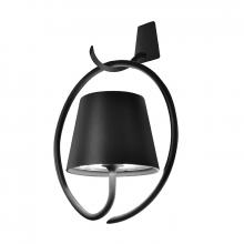 Zafferano America LD0289N4 - Poldina Wall Lamp w Bracket - Dark grey