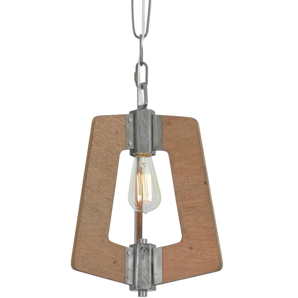 Lofty 1-Lt Mini Pendant - Steel/Wheat