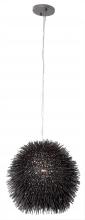 Varaluz 169M01BL - Urchin 1-Lt Mini Pendant - Black