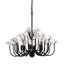 Varaluz 378C06MB - Wildflower 6-Lt Chandelier - Matte Black