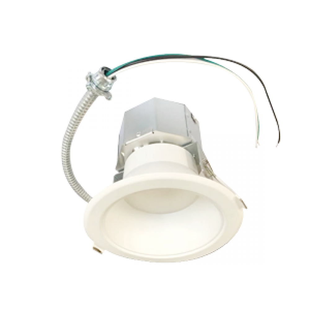 UNIVERSAL COMMERCIAL DOWNLIGHT 6/9/12/15W 120-347V 3000/3500/4000K 4IN WHITE ROUND 500/750/1000/1200