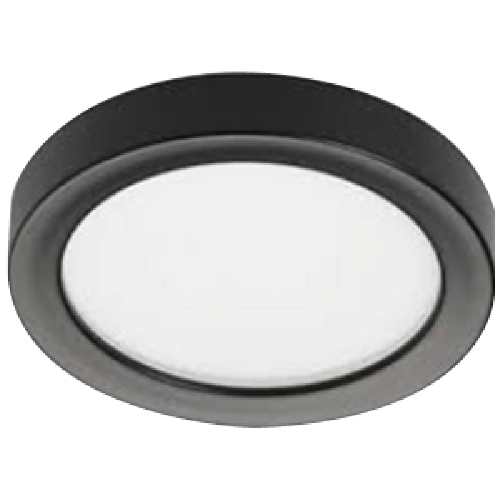 6 IN LED CEILING LUMINAIRE EDGELIT 11 W 120 V 4000K BLACK 814 LM ROUND