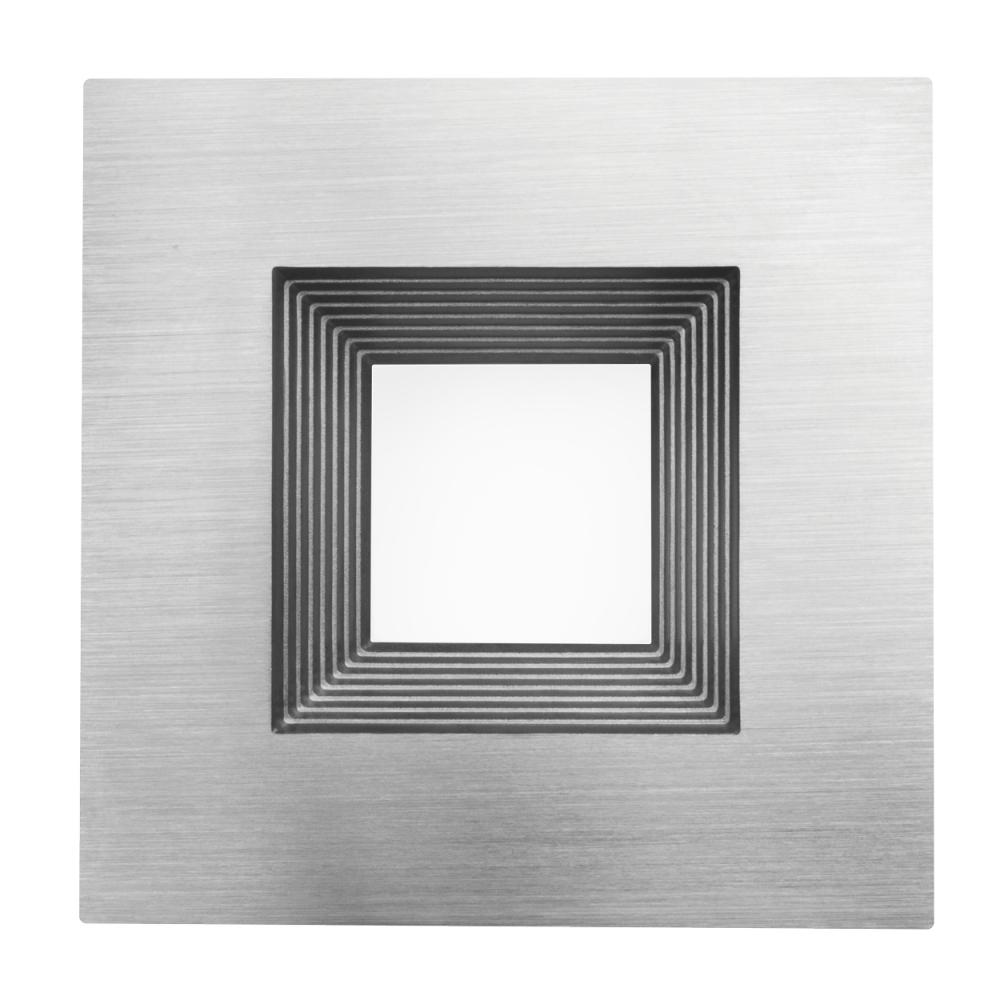 RET 6IN BRUSHED NICKEL SQUARE TRIM ONLY