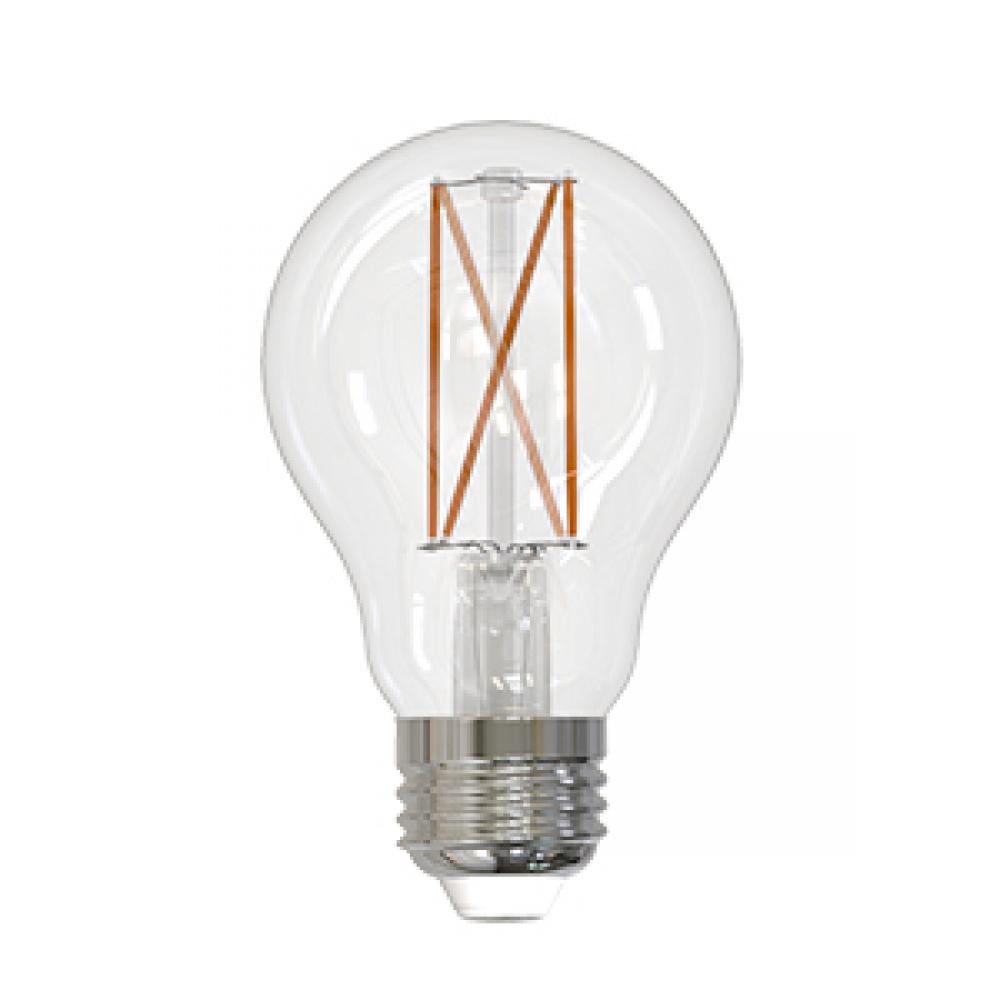 LED Filament Lamp A19 S3 E26 Base 7W 320° 120V 50K Clear Spiral Dim 800L M Standard