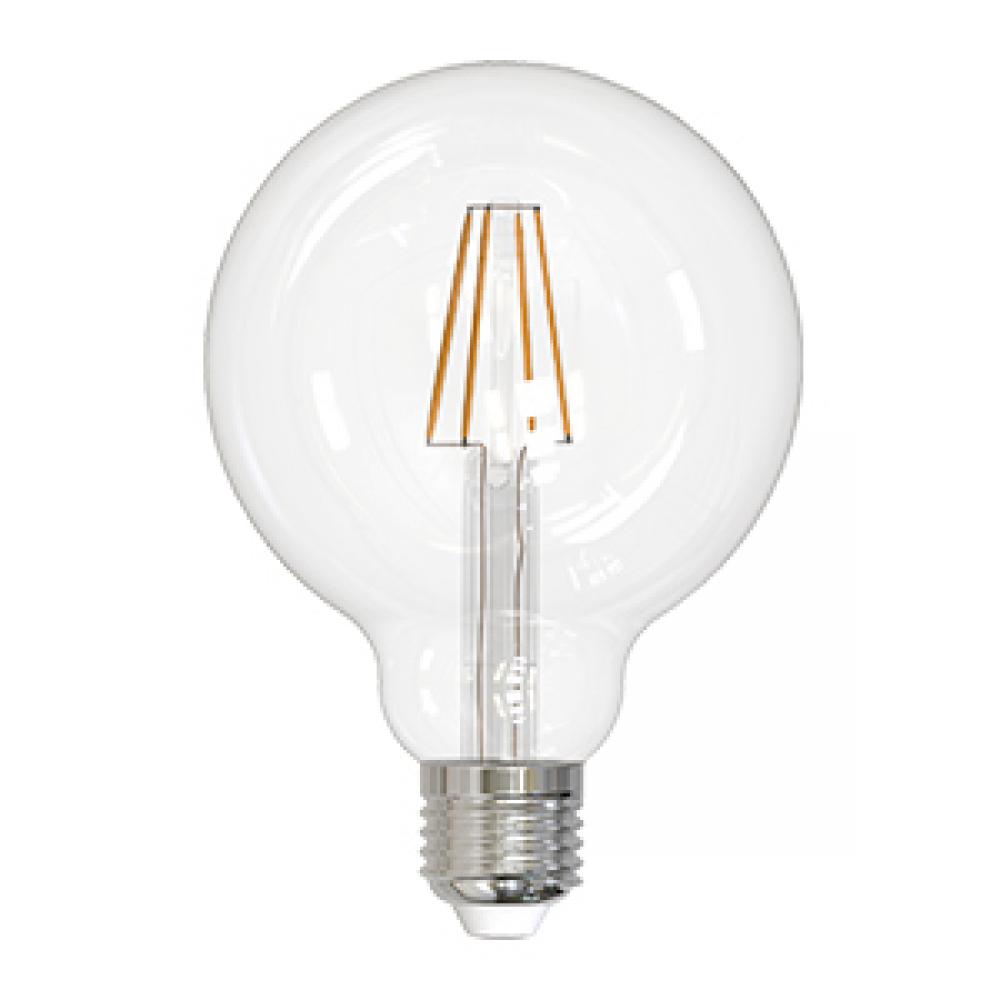 LED Filament Lamp G30 E26 Base 5W 320° 120V 27K Clear Oblique Dim 500LM Standard