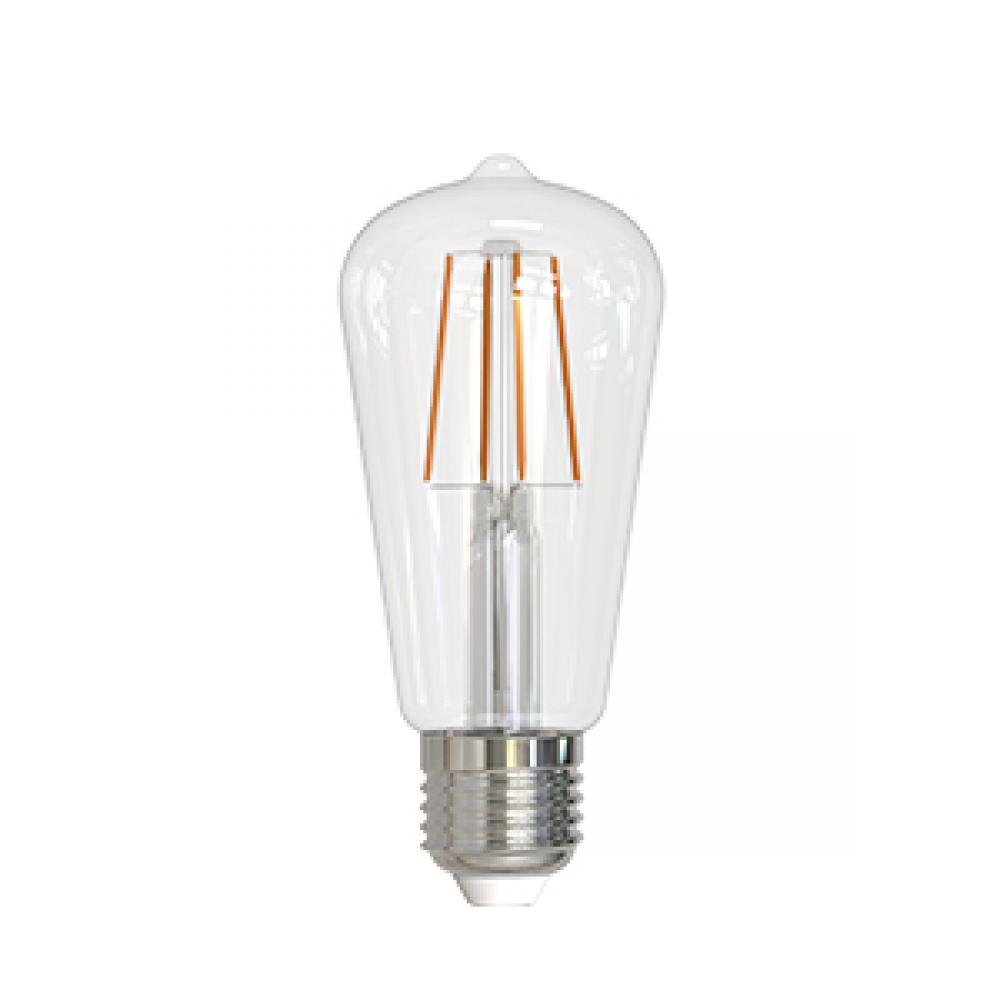 LED Filament Lamp ST17 E26 Base 5W 320° 120V 30K Clear Oblique Dim 500L M Standard