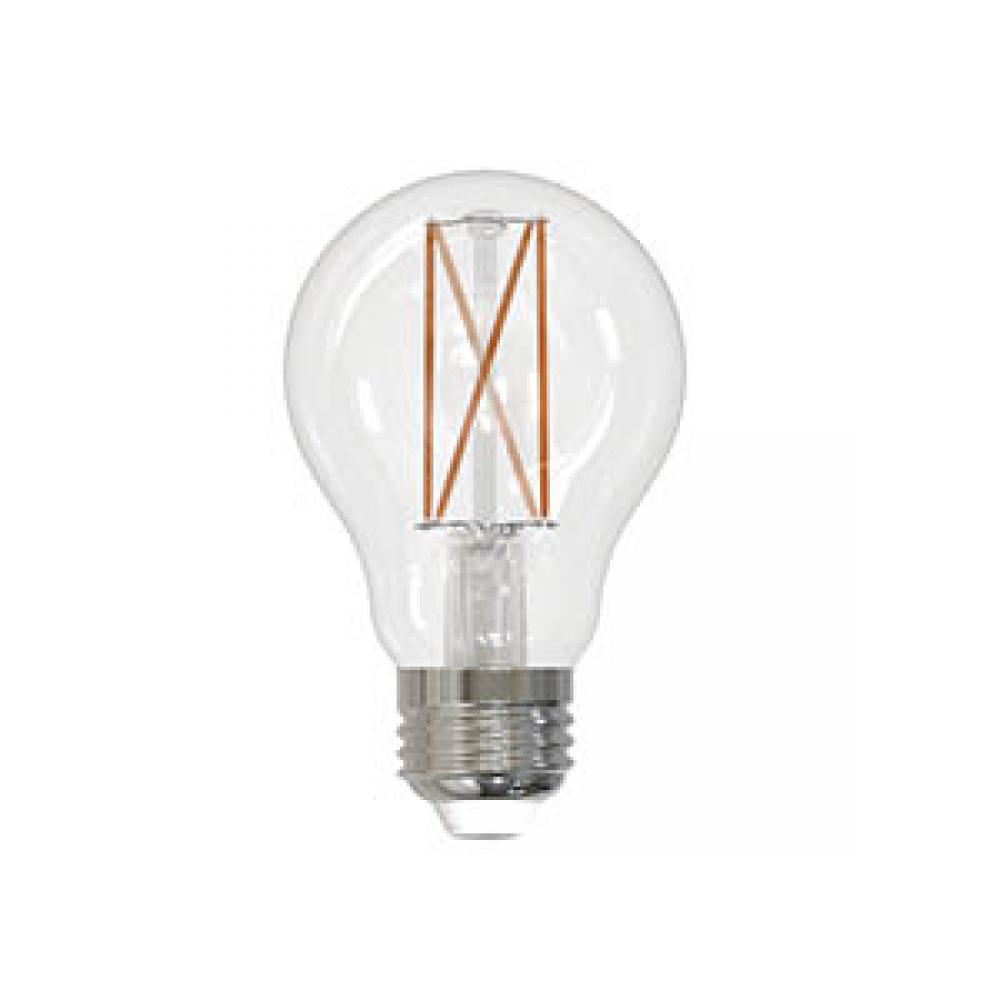 LED Filament Lamp A19 E26 Base 7W 120V 30K 800LM Clear Spiral Dim Standa rd DESIGN