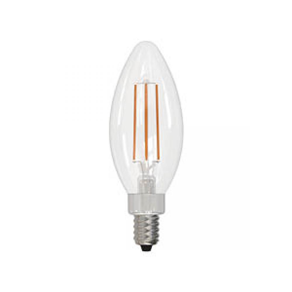 LED Filament Lamp B11 E12 Base 5W 120V 30K 500LM Clear Vertical Dim Stan dard DESIGN