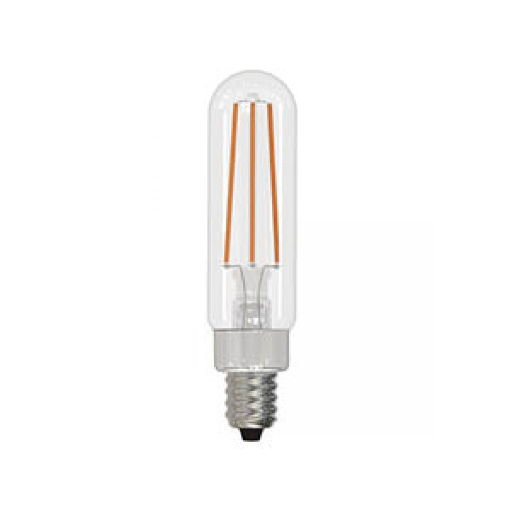 LED Filament Lamp T6 E12 Base 4.5W 120V 27K 450LM Clear Vertical Dim Sta ndard DESIGN