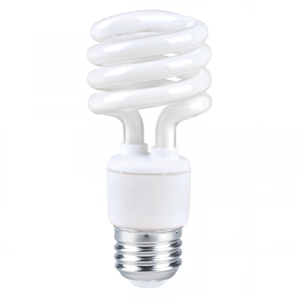 CFL T2 SPIRAL 13W 120V 2700K 900LM 120V E26 E-LUME