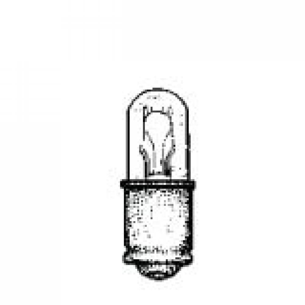 MINIATURE LAMP ANSI:334 T-1.75 28V 0.04A S4s/8 CLEAR STD