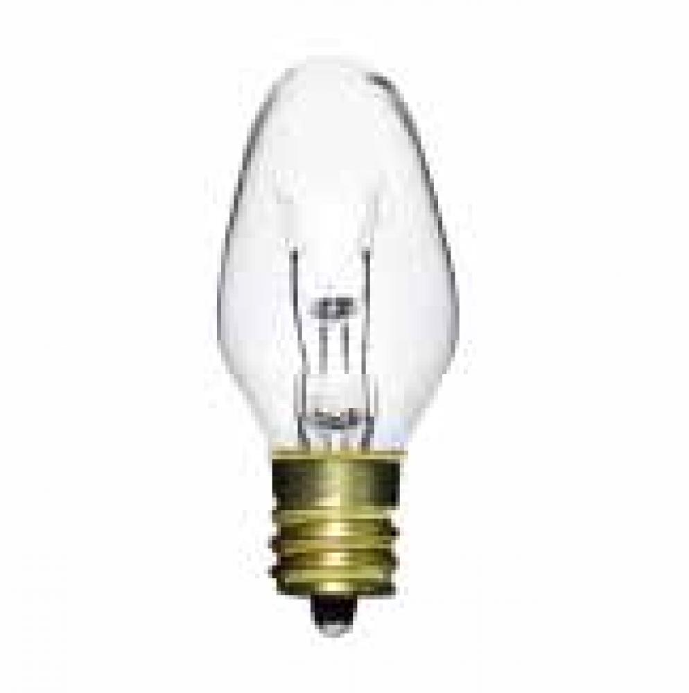 INCANDESCENT 7W C7 E12 120V CLEAR 2 PACK STD