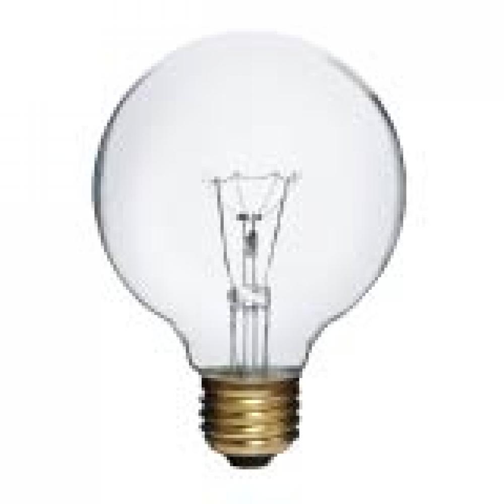 INCANDESCENT 40W G25 E26 130V CLEAR STD