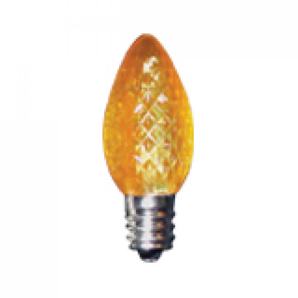 LED Decorative Lamp C7 E12 Base 0.37W 100-130V Amber STANDARD