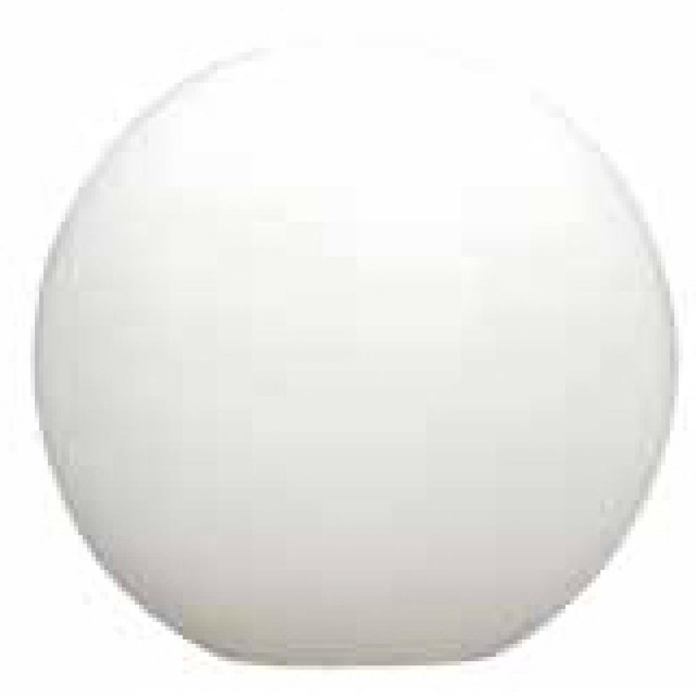 GLOBE 14in WITHOUT NECK 5.25in HOLE ACRYLIC WHITE STD