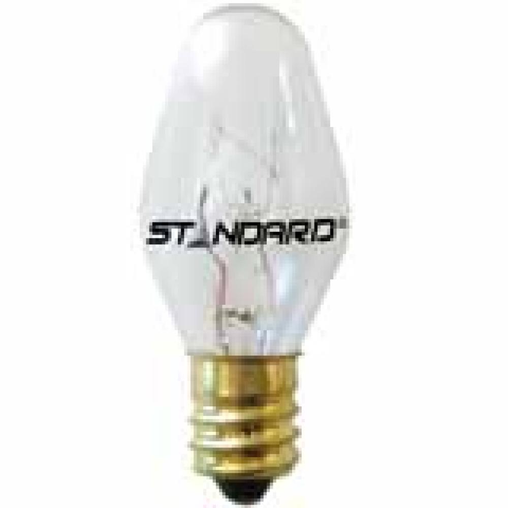 MINIATURE LAMP C-7 130V 0.077A 10W E12 CLEAR STD