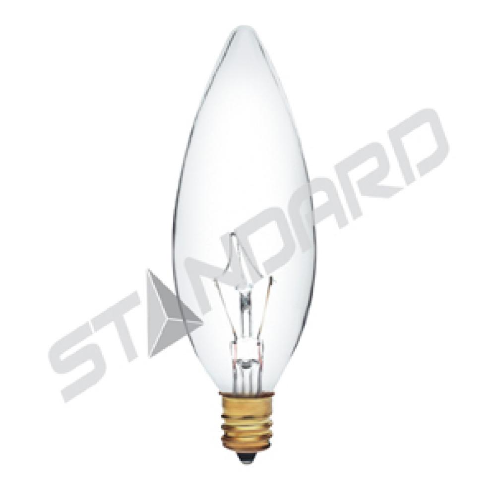 INCANDESCENT HIGH VOLTAGE 40W B10 E12 220V CLEAR STD