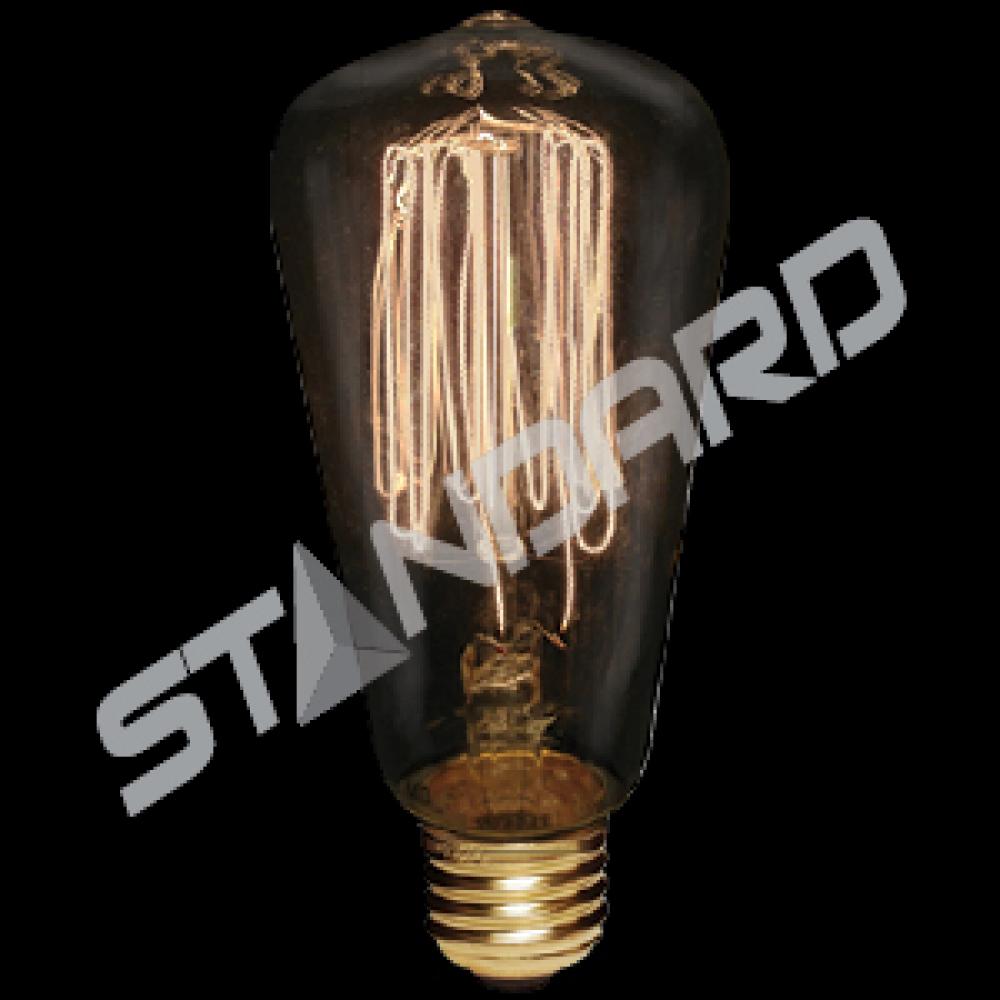 INCANDESCENT VICTORIAN STYLE SQUIRREL CAGE 40W S60 E26 120V CLEAR STD