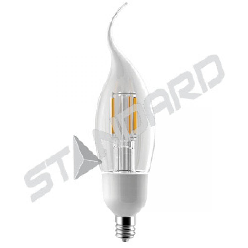 LED Filament Lamp F11 E12 Base 3.5W 120V 27K Dim Standard