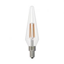 Stanpro (Standard Products Inc.) 68963 - LED Filament Lamp HX5.5 E12 Base 4W 320° 120V 30K Clear Vertical Dim 40 0LM Standard