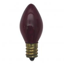 Stanpro (Standard Products Inc.) 52179 - INCANDESCENT CHRISTMAS LAMPS 5W C7.5 E12 120V TRANSPARENT RED STD