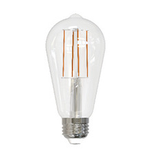 Stanpro (Standard Products Inc.) 67163 - LED Filament Lamp ST19 E26 Base 7W 120V 30K 800LM Clear Vertical Dim Sta ndard