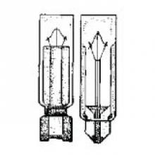 Stanpro (Standard Products Inc.) 13443 - MINIATURE LAMP ANSI:60A-2 T-2 60V 0.05A TEL. SLIDE. NO. 2 CLEAR 10 PACK STD