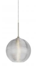 Besa Lighting 1JT-461600-SN - Besa Kristall 8 Pendant Satin Nickel Clear 1x75W Medium Base