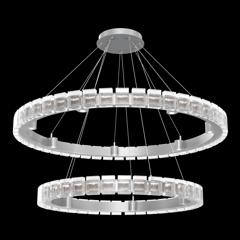 Tessera 38&#34; & 50&#34; Two-Tier Ring-Classic Silver