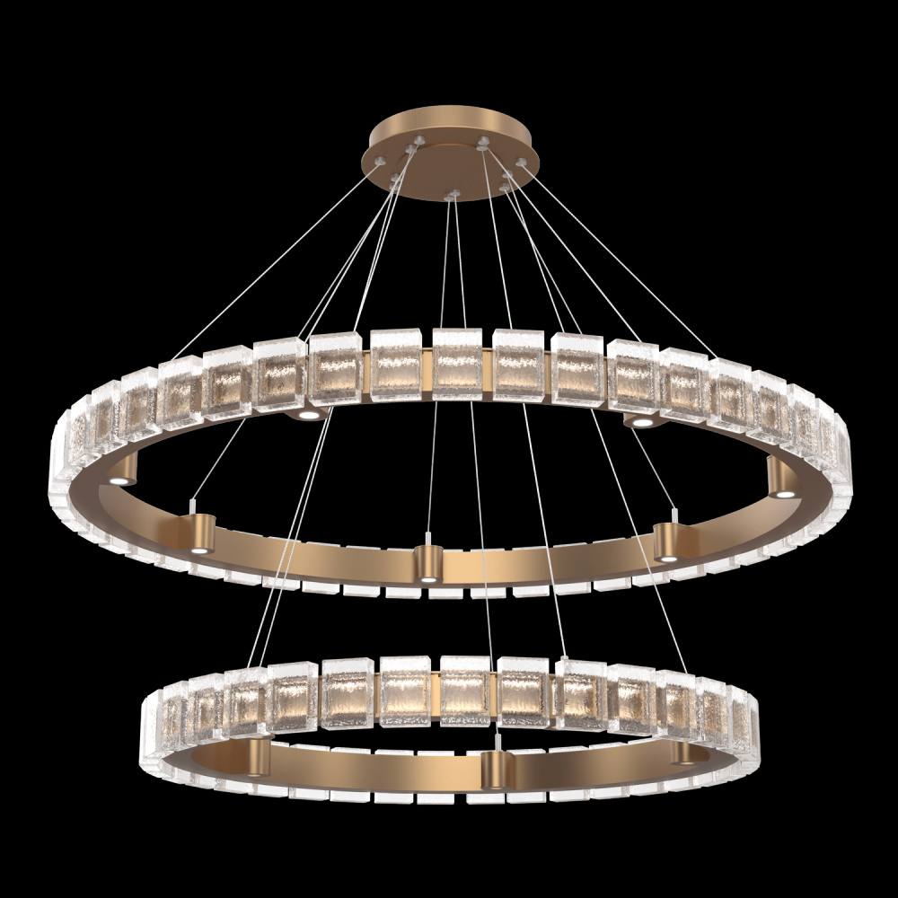 Tessera 38&#34; & 50&#34; Two-Tier Ring-Novel Brass