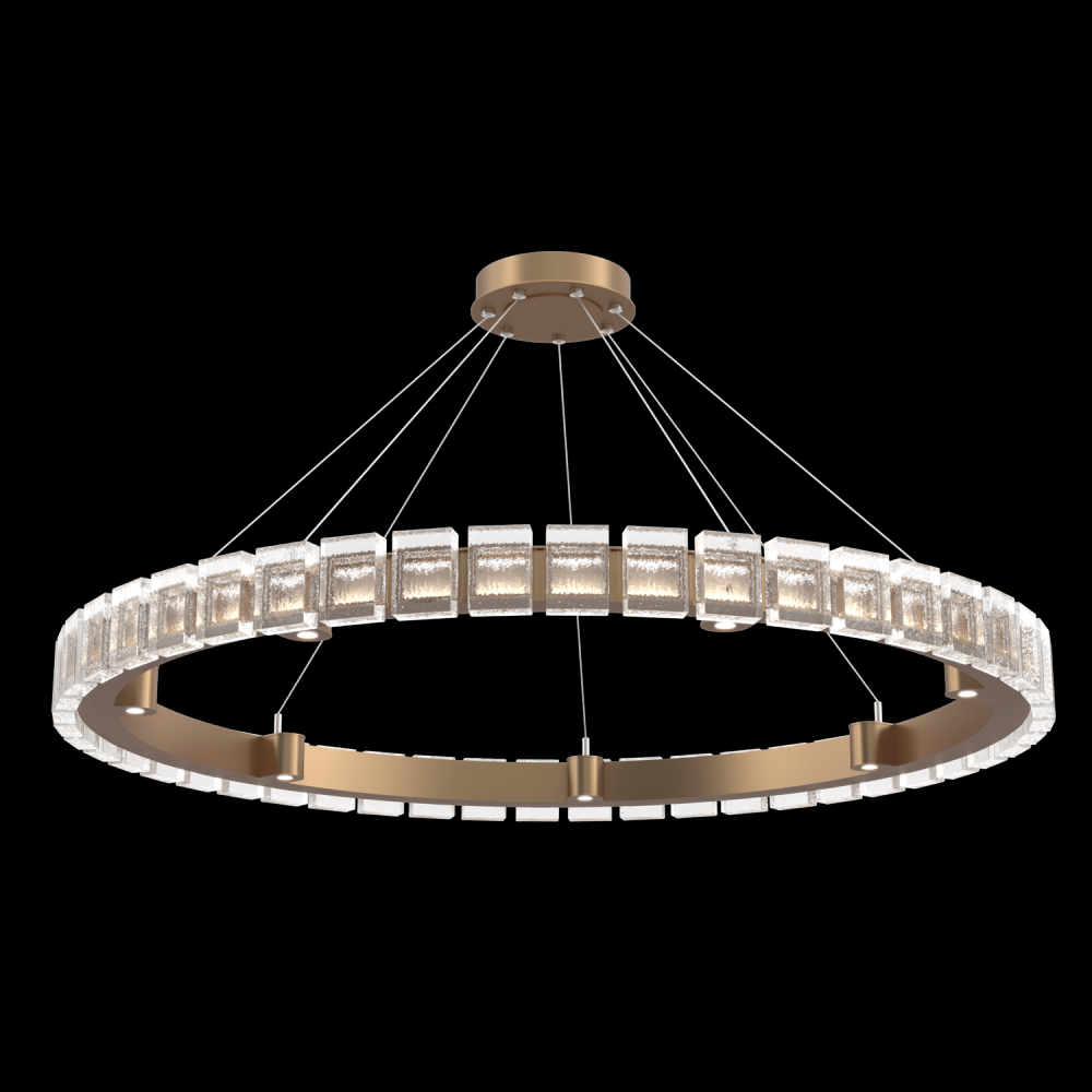 Tessera 50in Ring-Novel Brass-Pavé Cast Glass